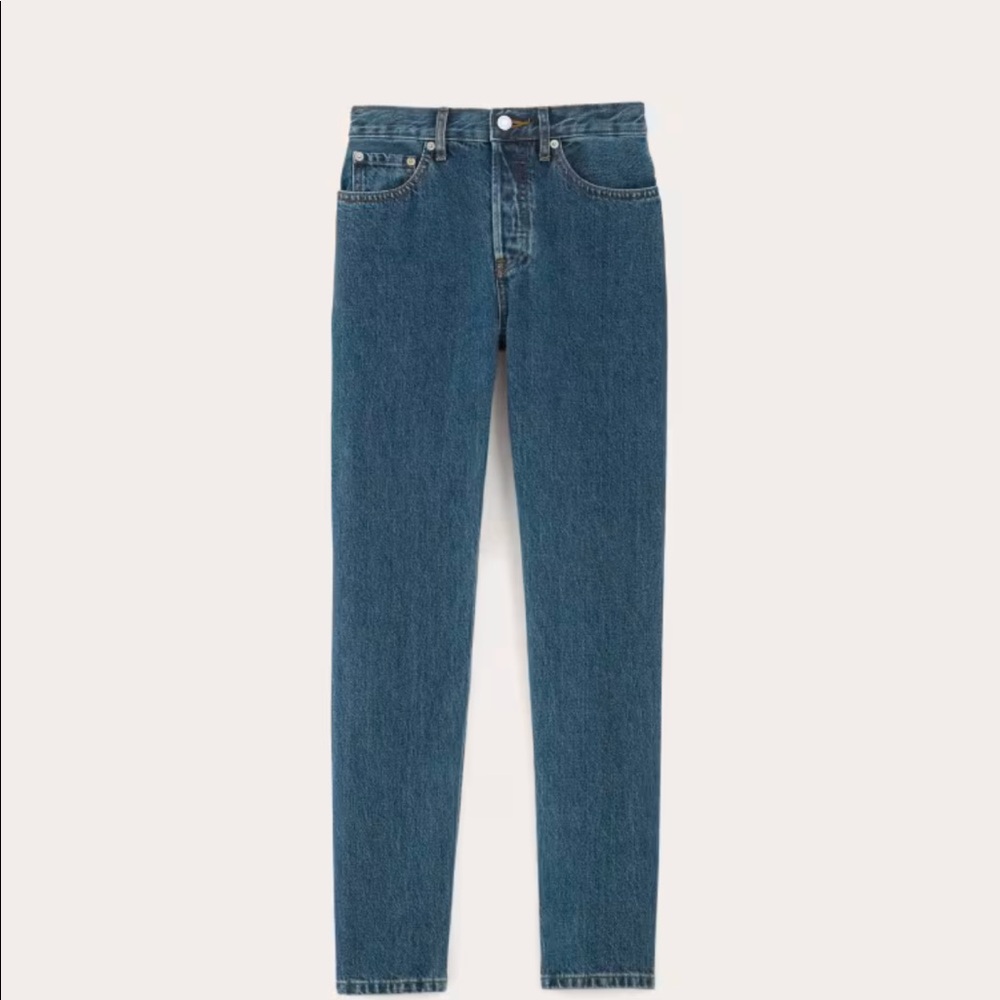 Everlane The 90s Cheeky Jean 100% Organic Cotton Rigid Denim in Medium Wash